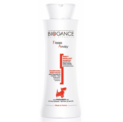 BIOGANCE Fleas Away Dog shampoo 250 ml (Repelentný šampón proti parazitom pre psov) 