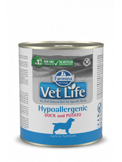 Farmina Vet Life dog Hypoallergenic Duck & Potato konzerva 300g
