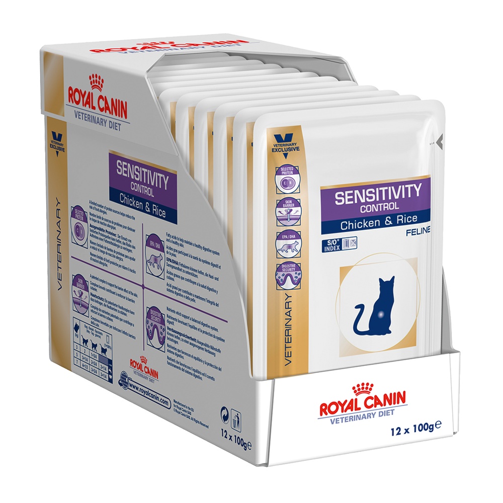 Royal Canin Vet Diet Wet Cat Sensitivity Control Chicken 12 x 100 g