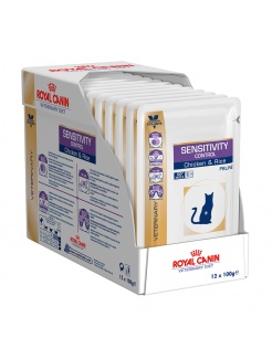 Royal Canin Vet Diet Wet Cat Sensitivity Control Chicken 12 x 100 g