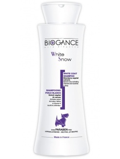 BIOGANCE White Snow shampoo 250 ml (Šampón pre svetlé a biele farby srsti)