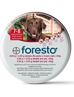 Foresto obojok pre veľkých psov 70cm + svietiaci prívesok