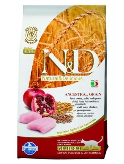  Farmina N&D cat LG Neutered chicken&pomegranate 0,3 kg 