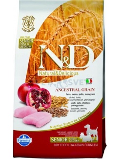 Farmina N&D dog LG Senior small&medium chicken&pomegranate