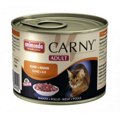 Animonda CARNY® cat Adult hovädzie a kura konzerva 6x200 g 