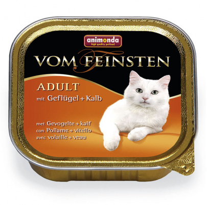 Animonda Vom Feinsten cat CLASSIC hydina a teľacie 16x100 g 