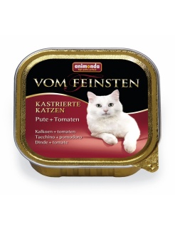 Animonda Vom Feinsten cat Kastrované mačky morka a paradajky 100 g