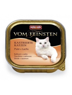 Animonda Vom Feinsten cat Kastrované mačky morka a losos 100 g
