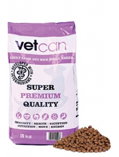 Vetcan Adult Lamb and Rice Small Breed 3 kg