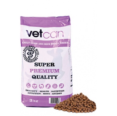 Vetcan Adult Lamb and Rice Small Breed 3 kg