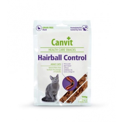 Pamlsok Canvit Health Care cat Hairball control Snack 100 g 