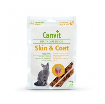 Pamlsok Canvit Health Care cat Skin & Coat Snack 100 g 