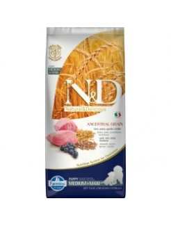 Farmina N&D dog LG adult medium&maxi lamb, spelt, oats&blueberry