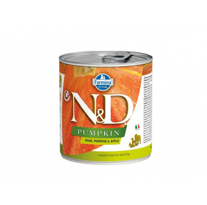Farmina N&D dog PUMPKIN Wild Boar & Apple konzerva 285g 