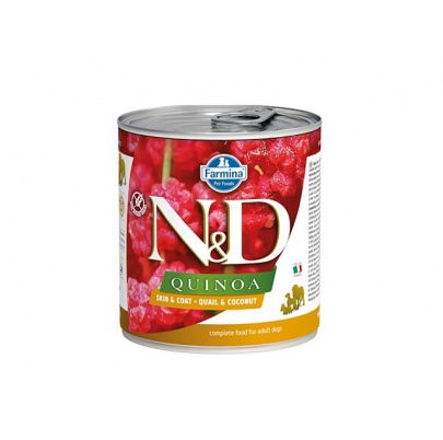 Farmina N&D dog QUINOA Quail & Coconut konzerva