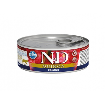 Farmina N&D cat QUINOA Digestion konzerva 80g(exp. 31.10.2026) posledných 6 ks