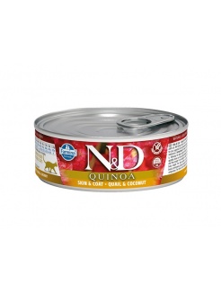 Farmina N&D cat QUINOA Quail & Coconut konzerva 80g