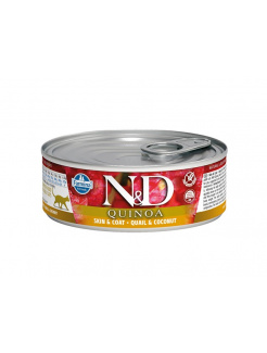 Farmina N&D cat QUINOA Quail & Coconut konzerva 80g (exp. 30.09.2026) posledných 6 ks 