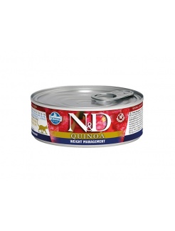 Farmina N&D cat QUINOA Weight Managment konzerva 80g