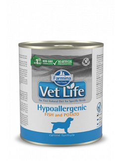 Farmina Vet Life dog Hypoallergenic Fish & Potato konzerva 300g