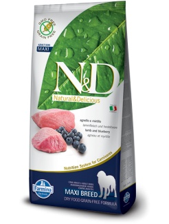 Farmina N&D dog GF adult maxi lamb&blueberry