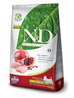 Farmina N&D dog PRIME (GF) adult mini, chicken & pomegranate