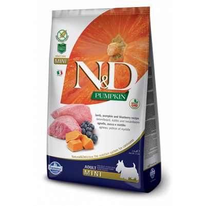 Farmina N&D dog PUMPKIN (GF) adult mini, lamb & blueberry 