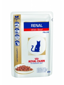 Royal Canin Vet Diet Wet Cat Renal Beef 12 x 85 g
