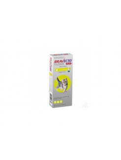 Bravecto Cat Plus S 112,5 mg / 5,6 mg spot-on roztok pre malé mačky (1,2-2,8 kg) 