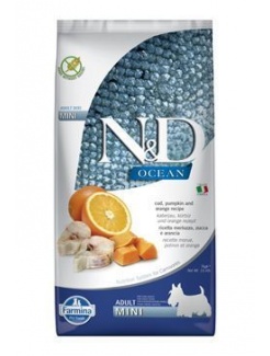 Farmina N&D dog OCEAN Adult Mini Codfish, spelt, oats and orange