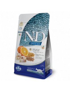 Farmina N&D cat OCEAN (AG) adult, codfish, spelt, oats & orange