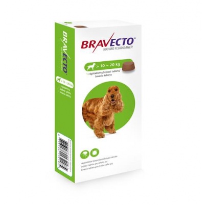 BRAVECTO-žuvacia tableta pre stredne veľké psy (10-20 kg)