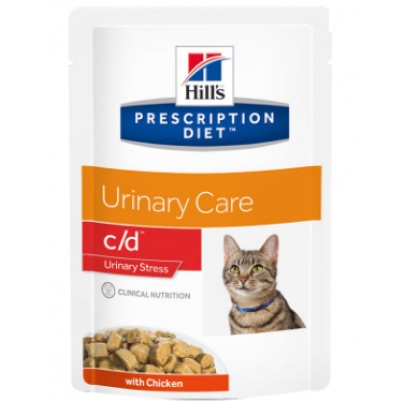 HILLS Diet Feline c/d Urinary Stress Chicken KAPSIČKA 12x85 g