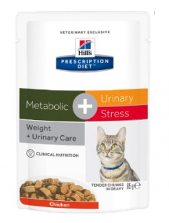 HILLS Diet Feline Metabolic + Urinary kaps. 12 x 85 g