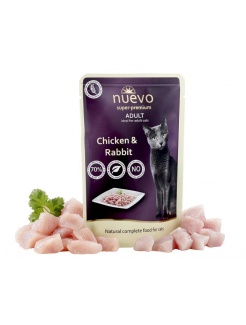 NUEVO cat Adult Chicken & Rabbit 85 g kapsičky