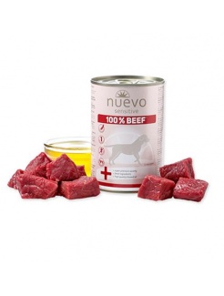 NUEVO dog Sensitive 100% Beef 400 g konzerva