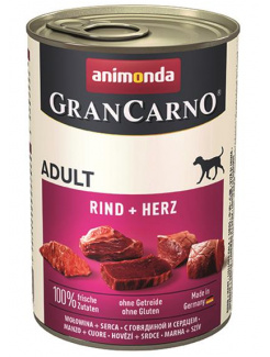 Animonda GRANCARNO® dog adult hovädzie a srdiečka 