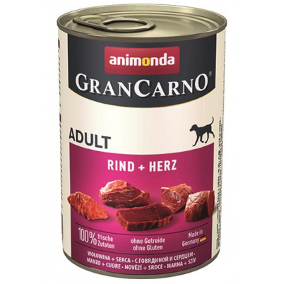 Animonda GRANCARNO® dog adult hovädzie a srdiečka 