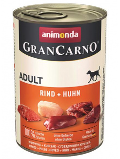 Animonda GRANCARNO® dog adult hovädzie a kura 