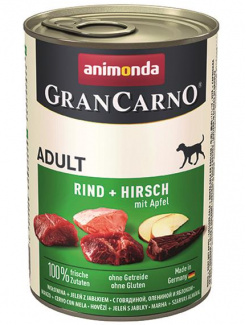 Animonda GRANCARNO® dog adult hovädzie, jeleň, jablko 
