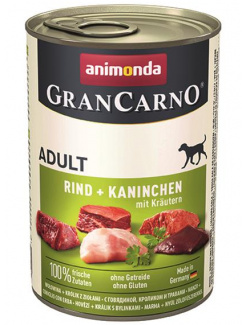 Animonda GRANCARNO® dog adult hovädzie,králik,bylinky 