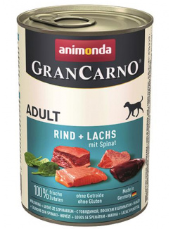 Animonda GRANCARNO® dog adult hovädzie,losos,špenát