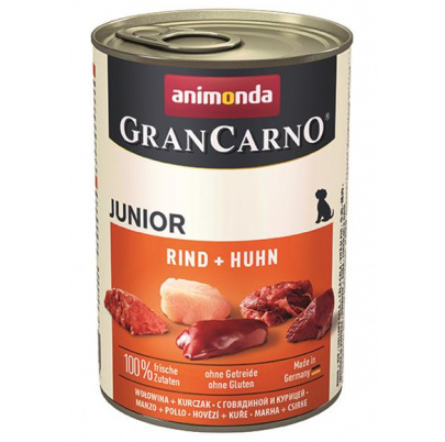 Animonda GRANCARNO® dog junior hovädzie a kura 