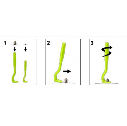 Háčik na vyberanie kliešťov O'TOM 2 ks/bal.