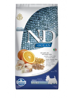 Farmina N&D dog OCEAN (AG) adult, mini, codfish, spelt, oats & orange