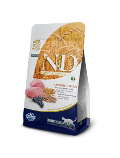 Farmina N&D cat LG adult, lamb, spelt, oats & blueberry