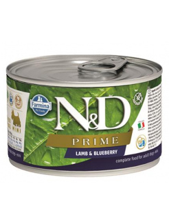 Farmina N&D dog PRIME lamb & blueberry konzerva 140 g