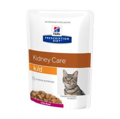 HILLS Diet Feline k/d KAP beef 12x85 g 