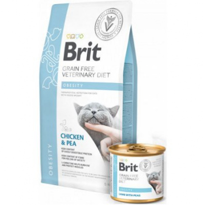 Brit Veterinary Diets GF cat Obesity 2 kg