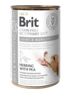 Brit Veterinary Diets GF dog Joint & Mobility 400 g konzerva
